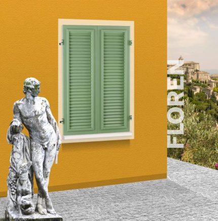 Persiana Floren Muro ovalina da 50 mm con sportello fisso